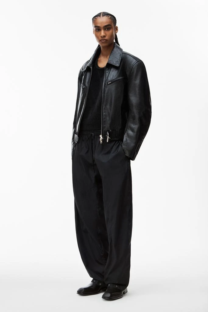 Alexander Wang articulated track pant in crisp nylon 1