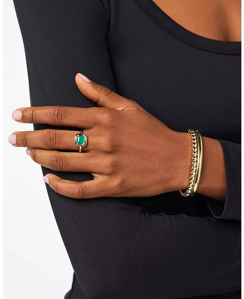 Ana Luisa Statement Ring - Clara Ring Green Onyx 2