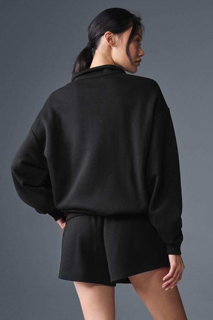 Alo Accolade 1/4 Zip Pullover - Black - Hoodies - Compare