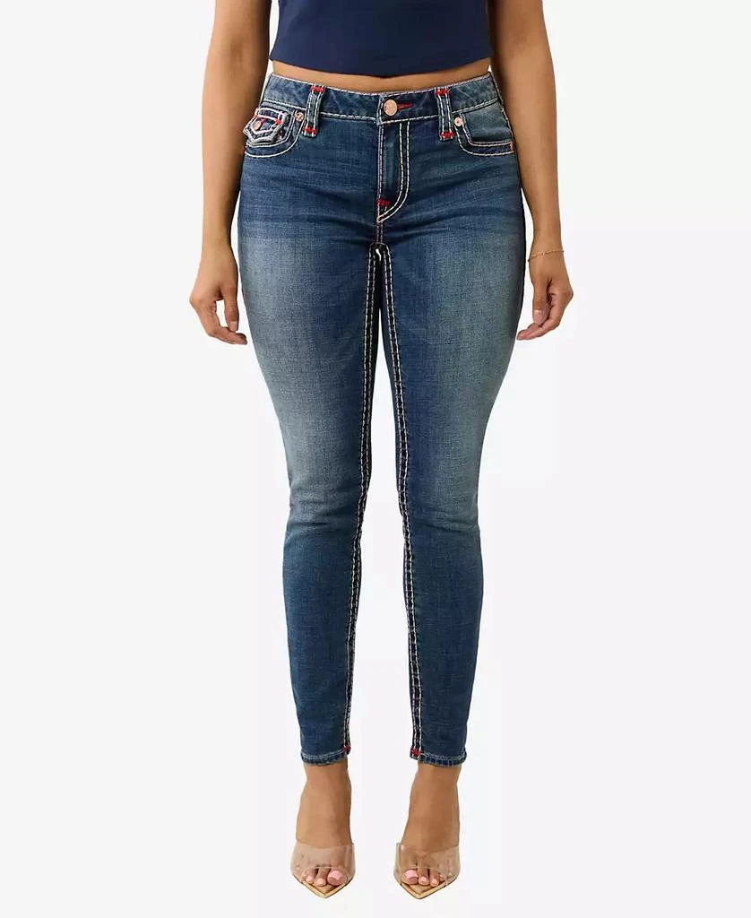 True Religion Women's Jennie Super T Flap Skinny Jeans 1