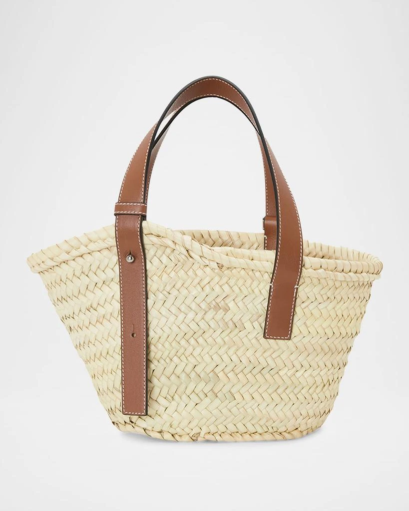 Loewe x Paula��’s Ibiza Basket Small Bag in Palm Leaf with Leather Handles 7