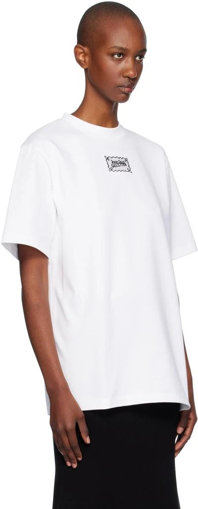 Jean Paul Gaultier White Oversized Lace Label T-shirt 2