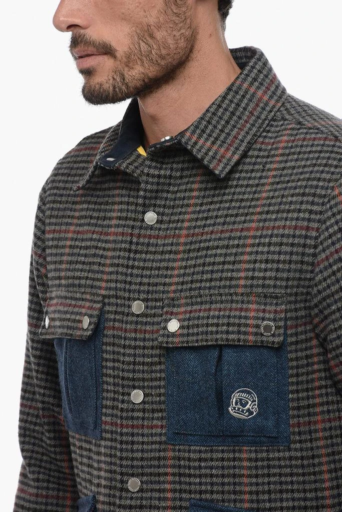 Billionaire Boys Club Billionaire Boys Club Distric Check Motif Utility Overshirt with Embroidered Maxi 3