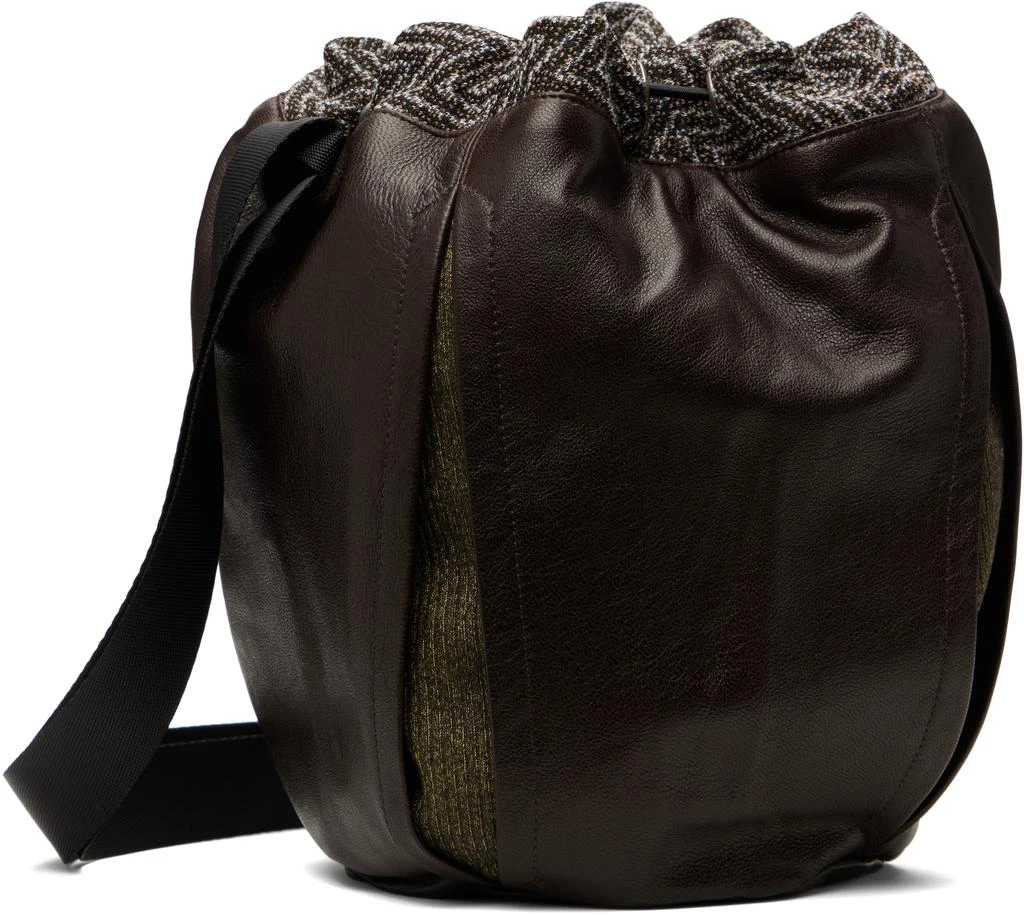 Omar Afridi Brown Pochette Leather Bag 3