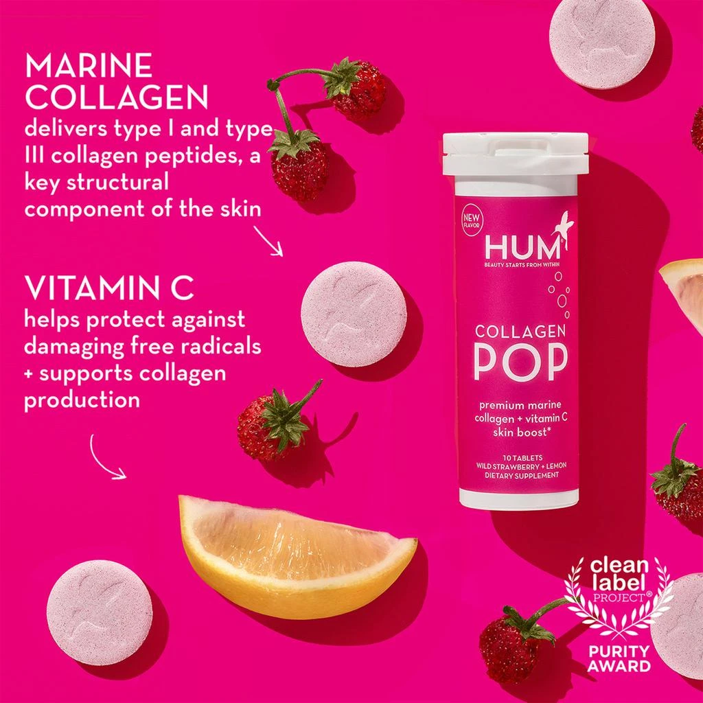 Hum Nutrition Collagen Pop Strawberry Lemon 6
