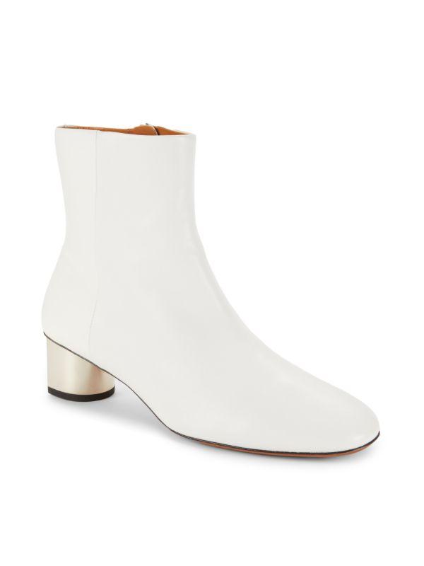 Clergerie Paige Leather Ankle Boots