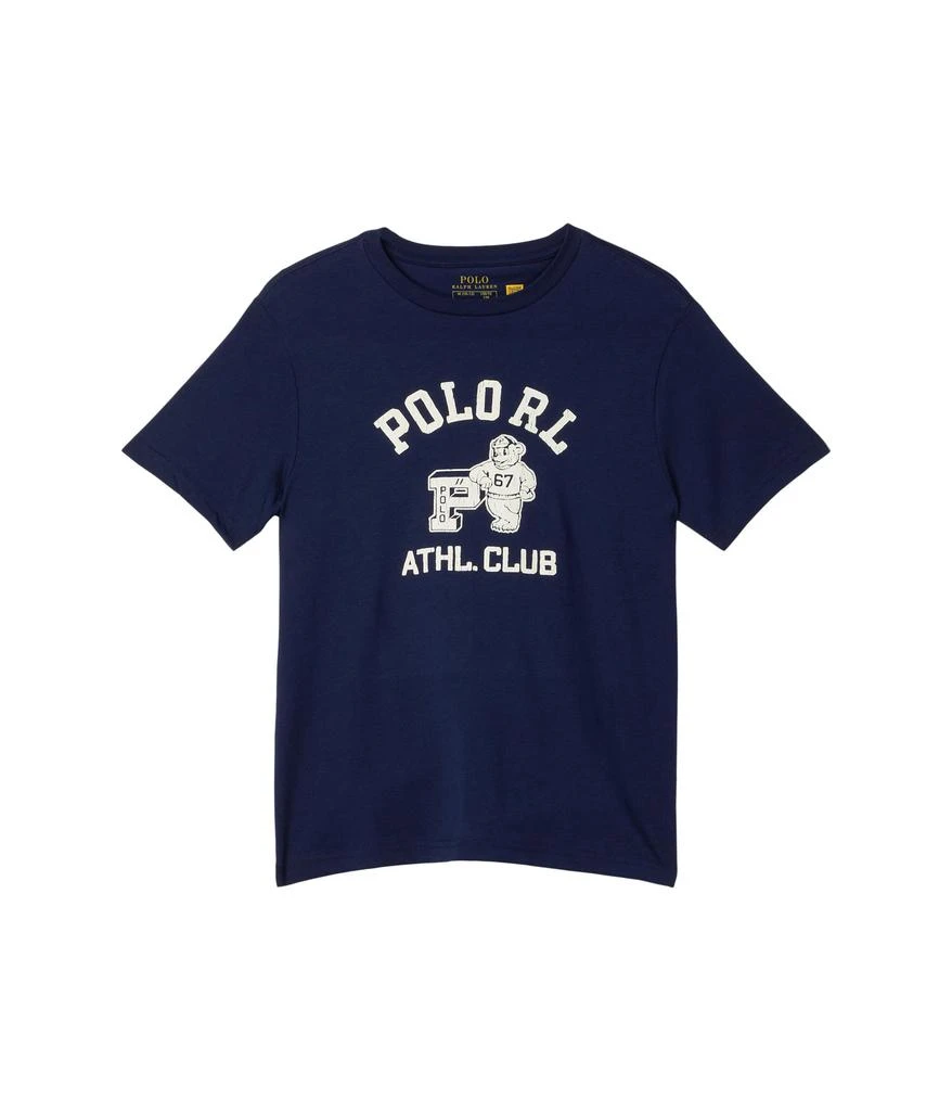 Ralph Lauren Logo Cotton Jersey Tee (Big Kid)