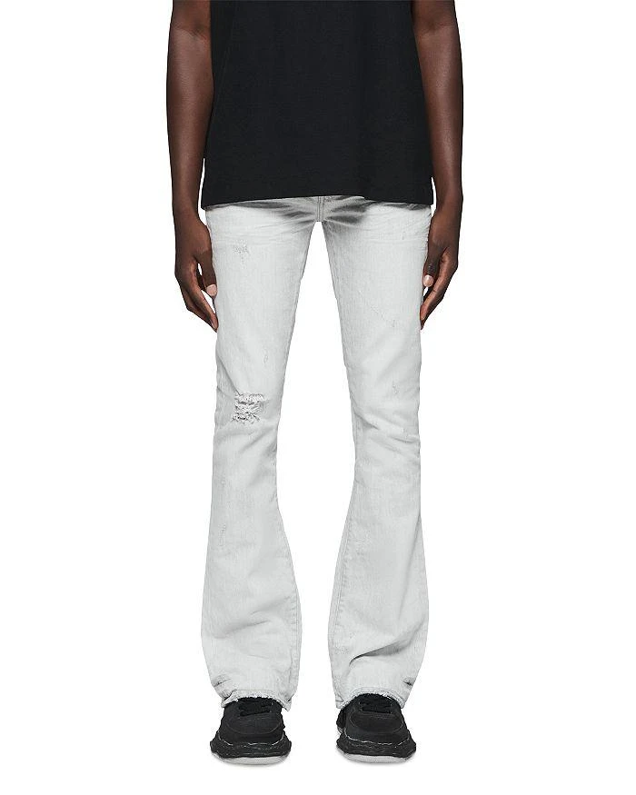 Purple Brand Slim Fit Flared Jeans in Gray 1