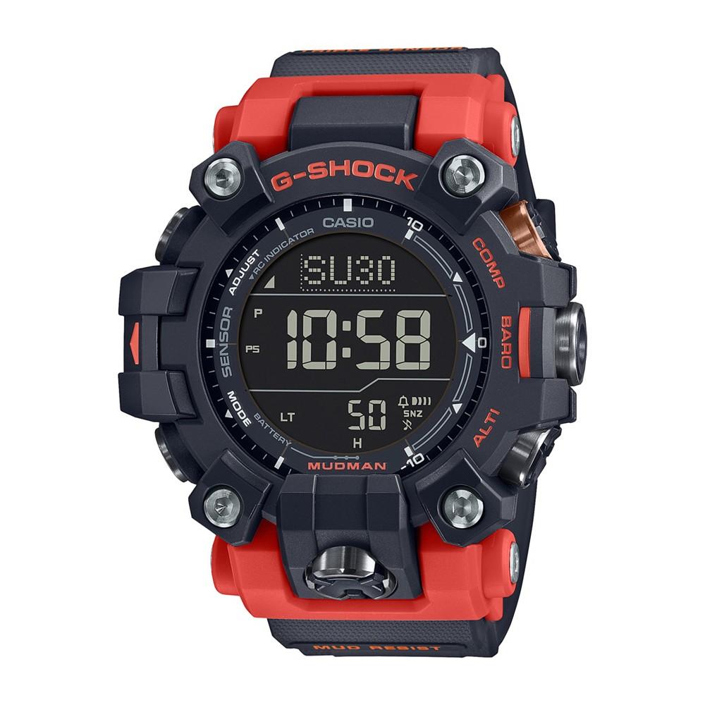 G-Shock Men's Digital Gray and Orange Resin Watch, 52.7mm, GW9500-1A4