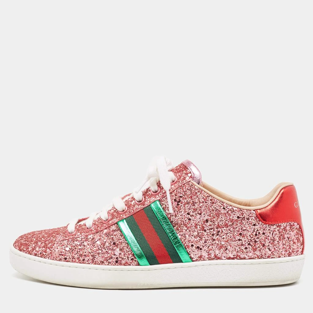Gucci Gucci Tri Color Glitter  and Leather Ace Low Top Sneakers Size 38.5 1