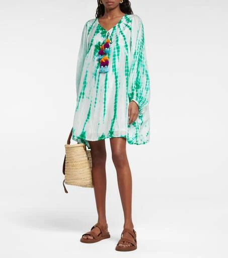 ANNA KOSTUROVA Tie-dye silk minidress 2