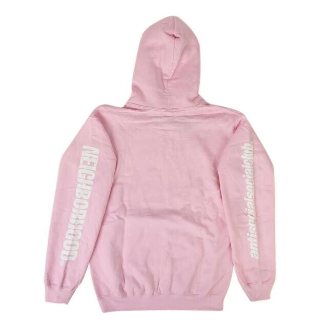 Anti Social Social Club X Neighborhood 6Ix Hoodie Sweatshirt - Pink 2
