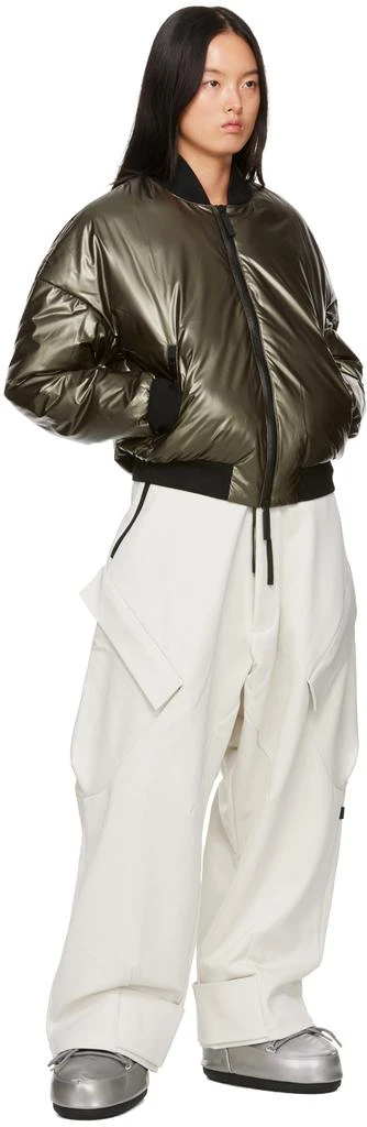 TEMPLA Khaki Alkane Down Bomber Jacket 4