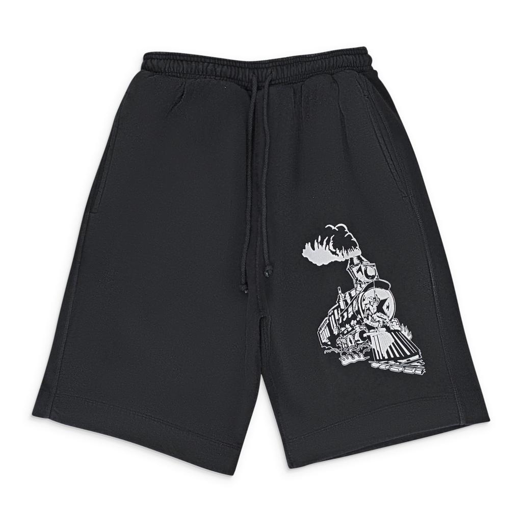 Warren Lotas TRAINING BLACK SWEATSHORTS