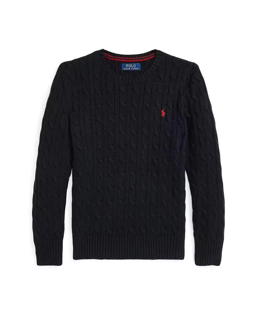 Ralph Lauren Big Boys Cable- Knit Crewneck Sweater 1