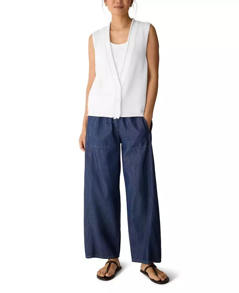 Eileen Fisher Women
s V-Neck Sleeveless Vest, Regular 
Plus Size 3