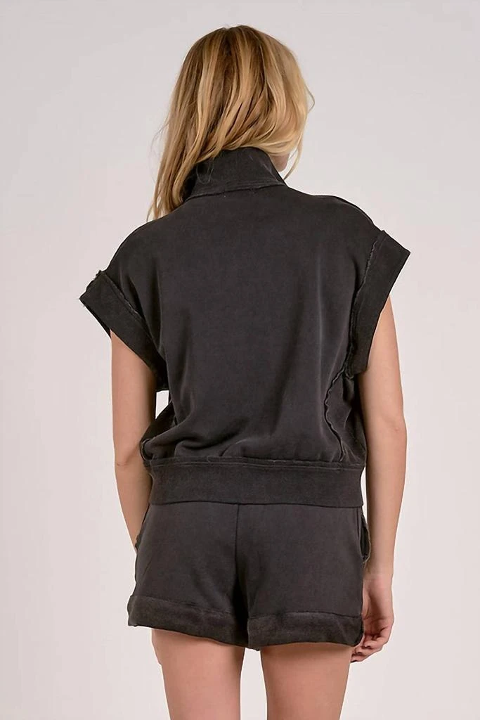 Elan Elan - Cap Sleeve Zip Up Vest 2