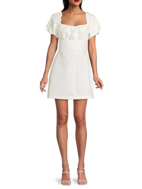 Lea & Viola ​Puff-Sleeve Minidress 1