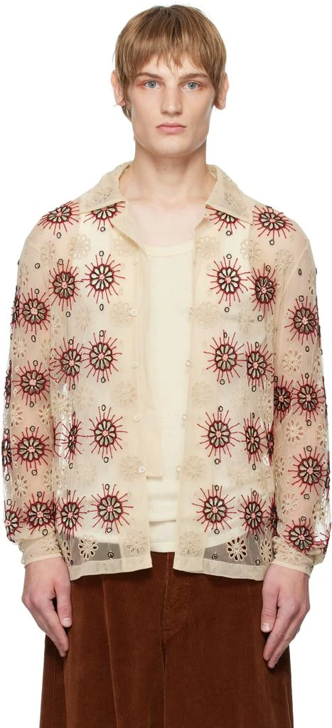 BODE Off-White Solarium Long Sleeve Shirt 1