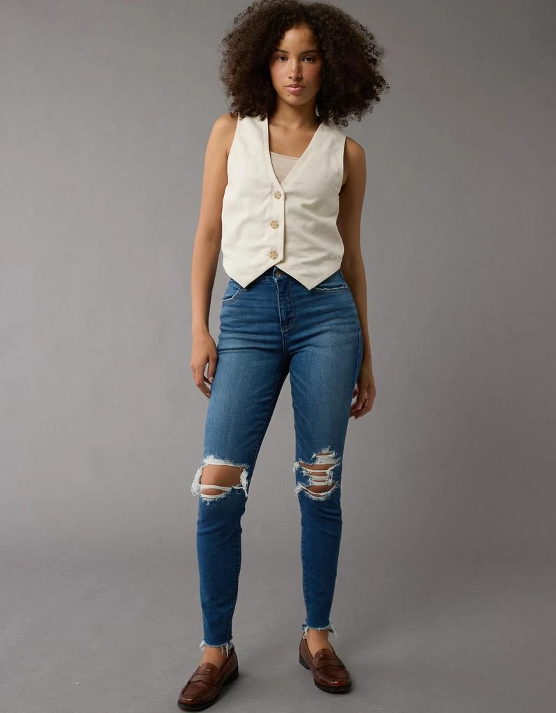 AE AE Next Level Curvy Ripped High-Waisted Jegging 1