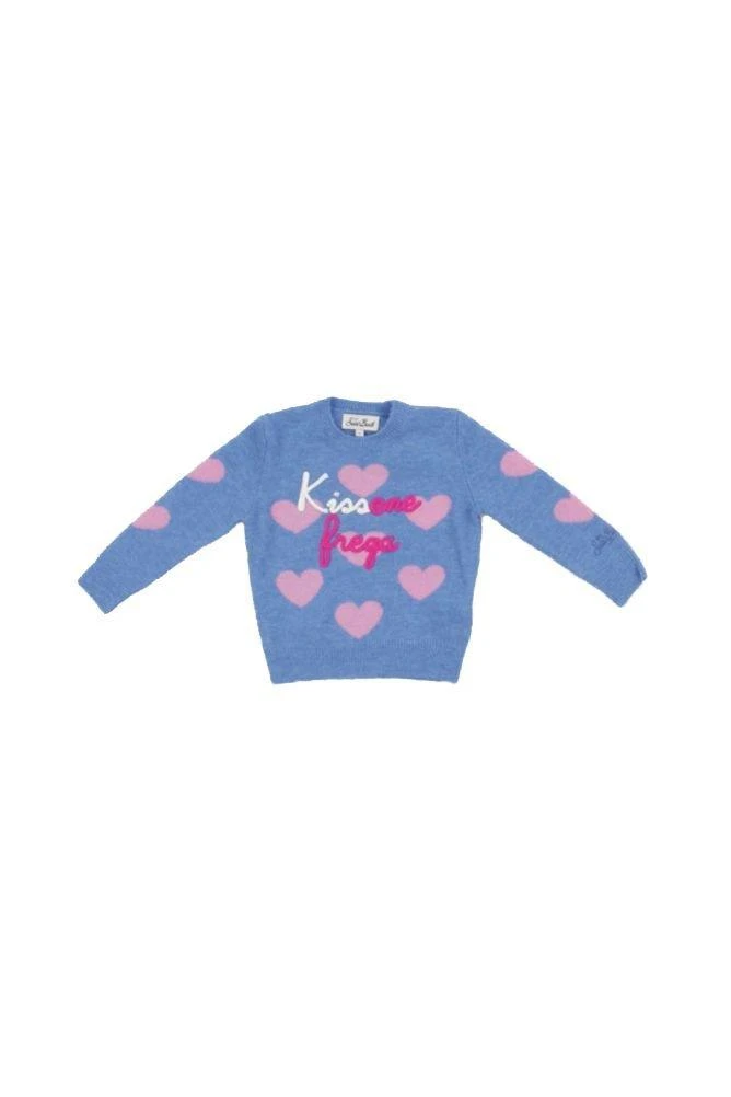 Mc2 Saint Barth Mc2 Saint Barth Kids Heart-Jacquard Princess Stretch Jumper