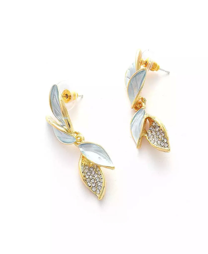SOHI Women
s Gold Plated Designer Drop Earrings
