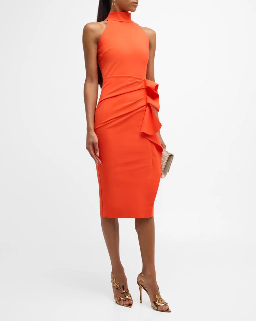 Chiara Boni Sleeveless Halter Ruched Dress 4