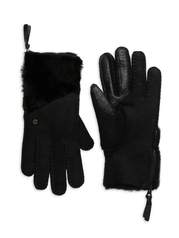 UGG Shearling & Leather Gloves 1