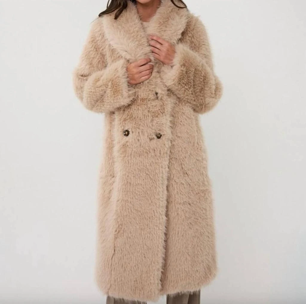 ESQUALO Esqualo - Hairy Long Coat 3