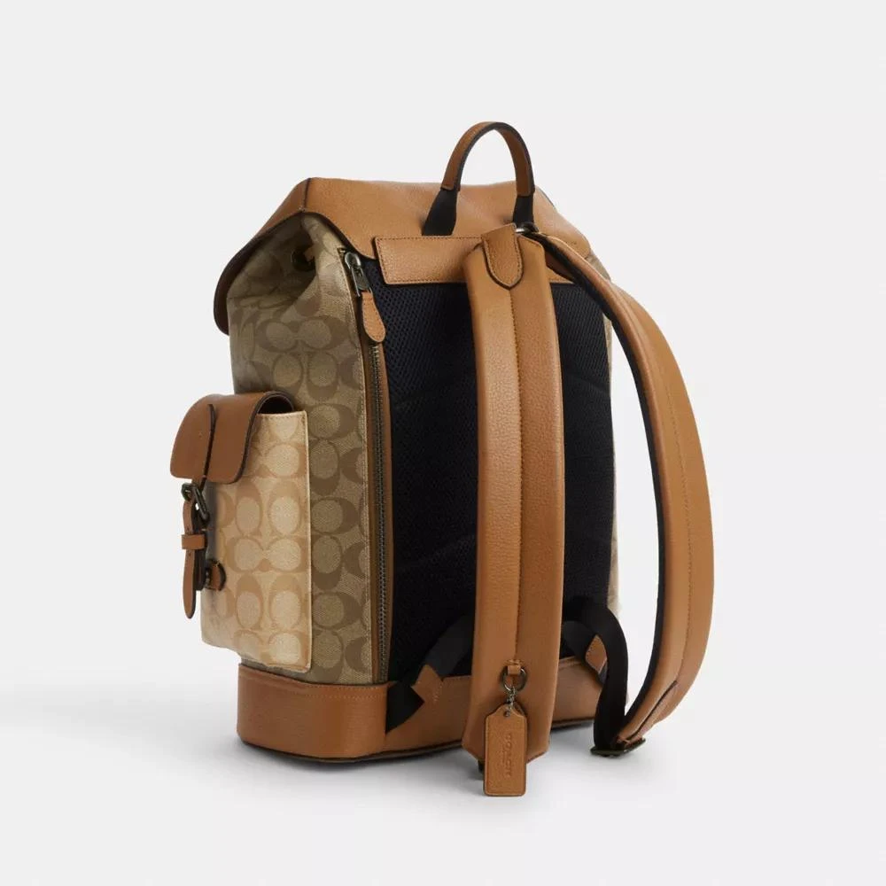 Coach Hudson Backpack In Colorblock Signature Canvas 2