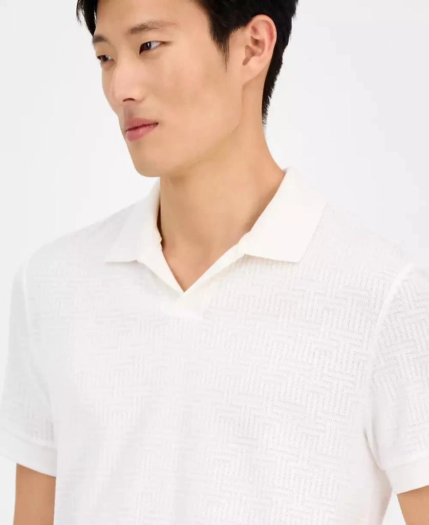 Alfani Men's Geo-Pattern Polo Shirt, Exclusively at Macy's 3