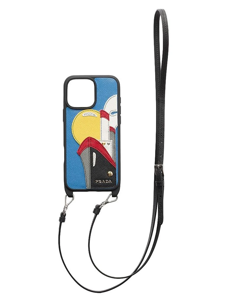 Prada Saffiano Leather Case for iPhone 16 Pro Max