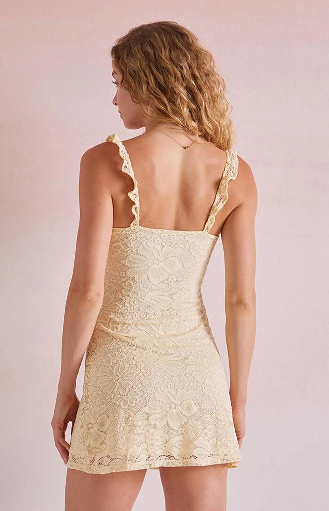 beige lace mini dress Beige Lace Short Dress
