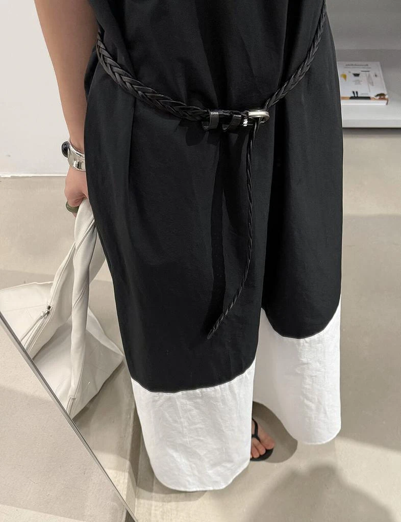 Pixie Market Black and White Collar Shirt Dress 2