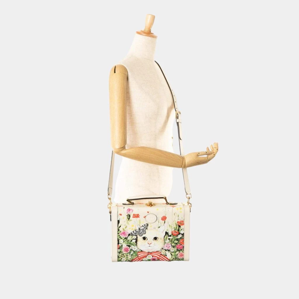 Gucci Gucci Ivory Multicolor Leather Trunk Case 10