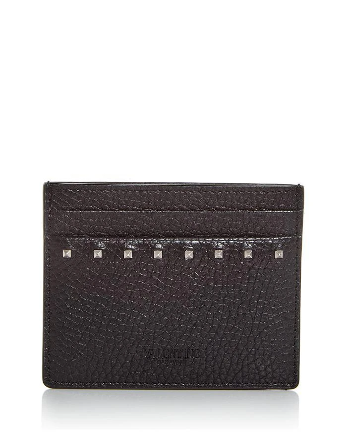 Valentino Rockstud Leather Card Case