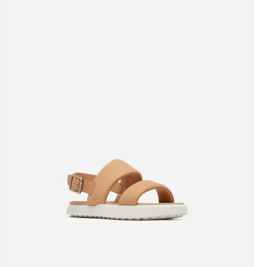 SOREL Women's Ona Streetworks Go-To Flat Sandals In Honest Beige 1