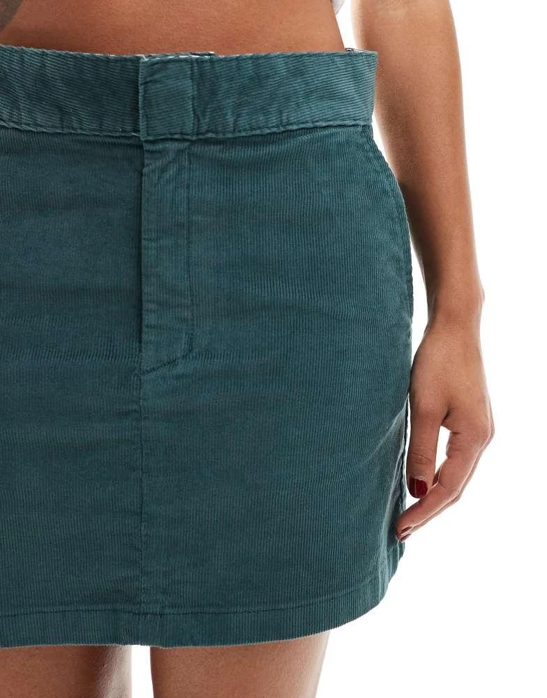 DICKIES Dickies seasonal cord skirt in dark green 5