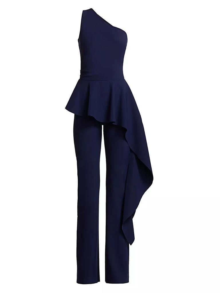 Chiara Boni Kincso One-Shoulder Peplum Jumpsuit 1