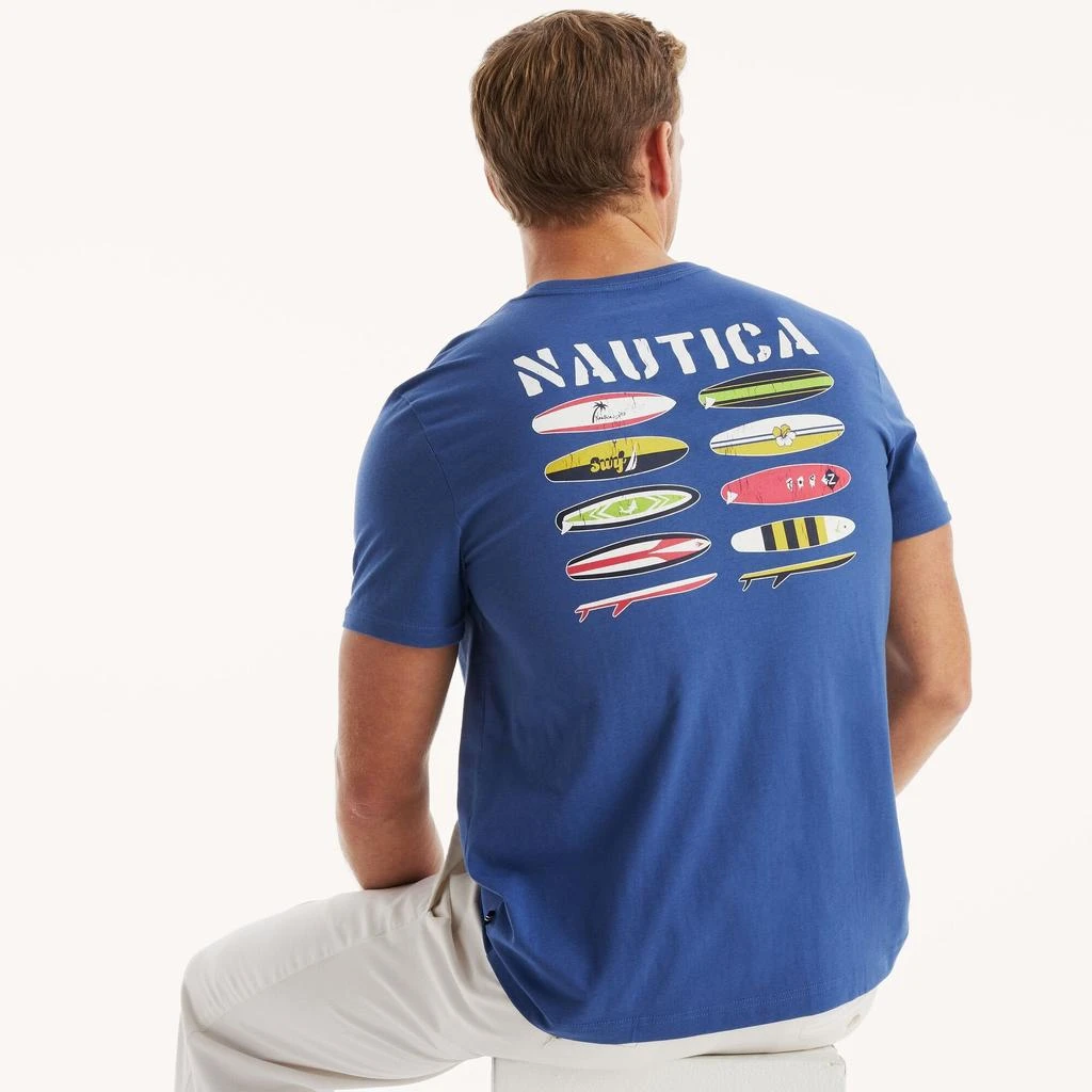Nautica Mens Big & Tall Beach Vibe Graphic T-Shirt 1