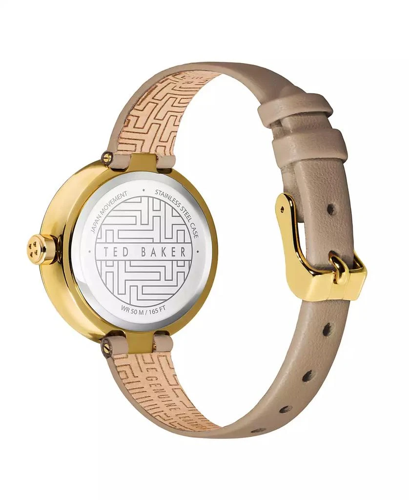 Ted Baker London Women's Lenara Acetate Tan Leather Strap Watch 28mm 2