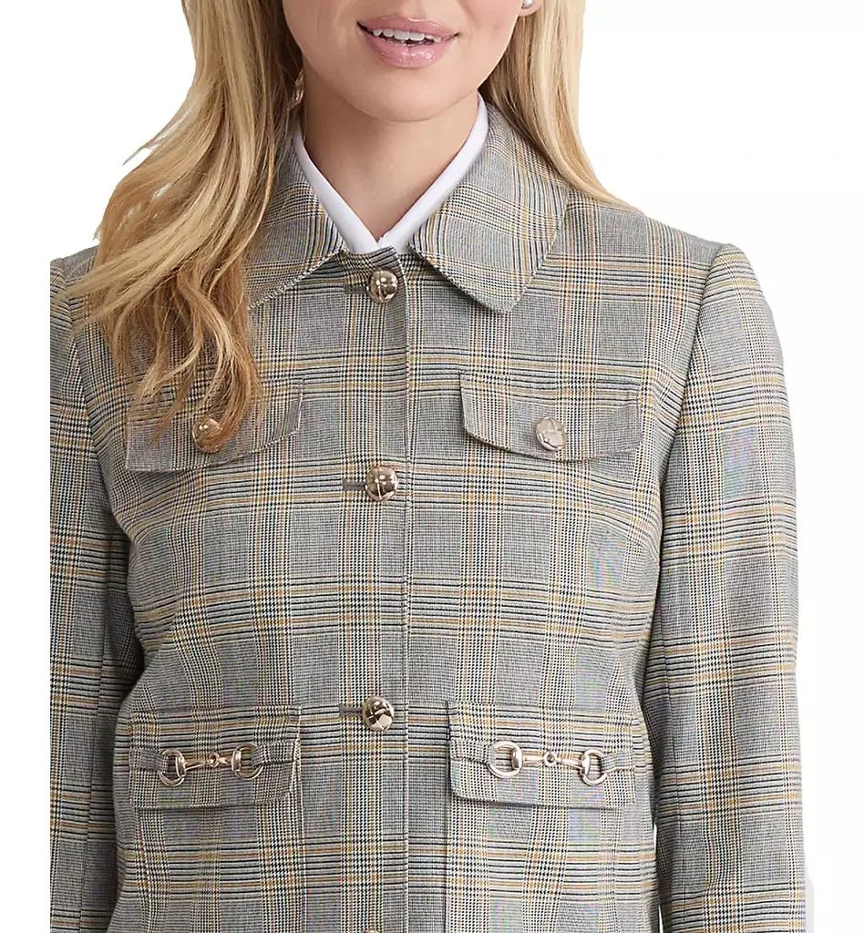 JONES NEW YORK Petite Glen Plaid Jacket 3