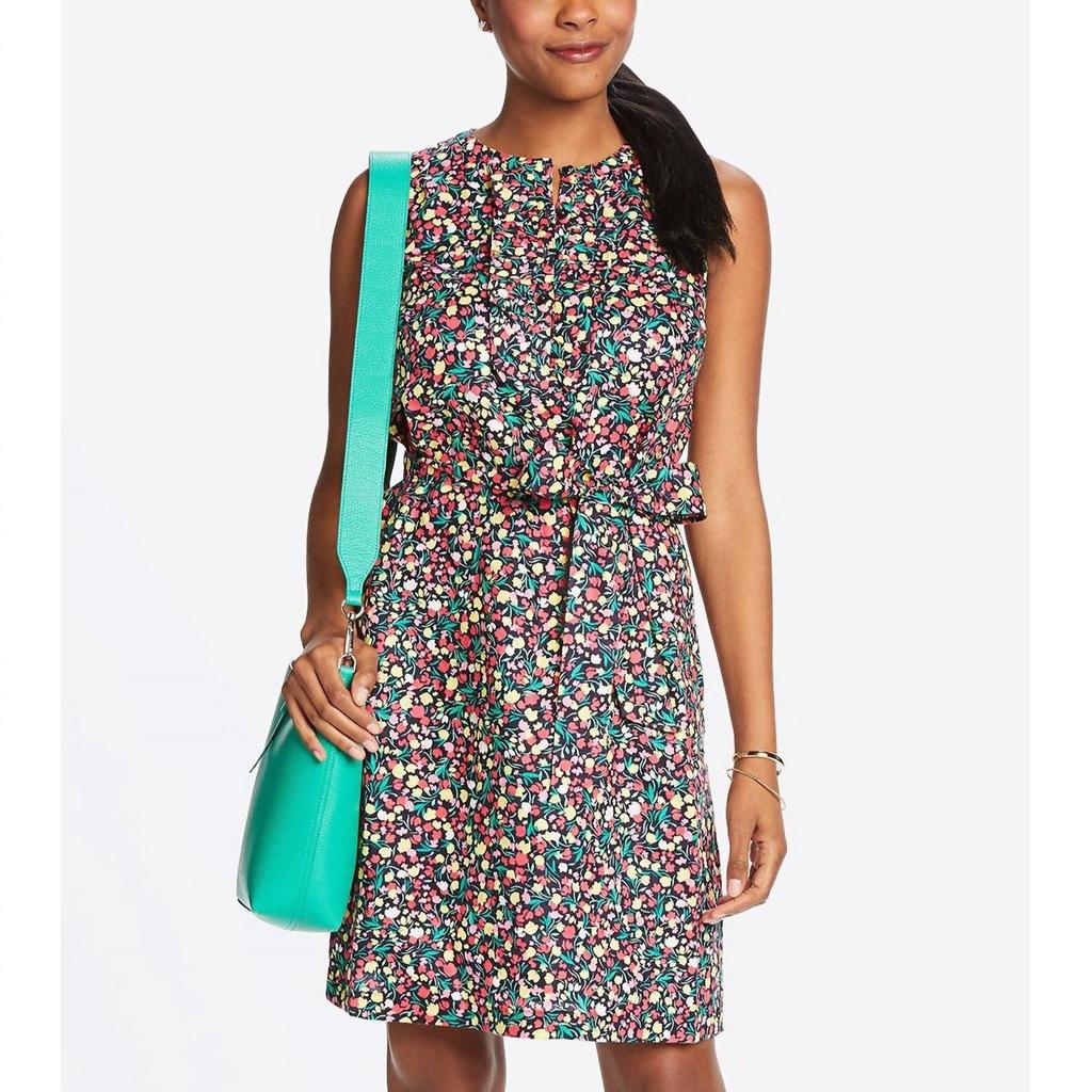 Draper James Draper James - Floral Belted Ruffle Shift Dress