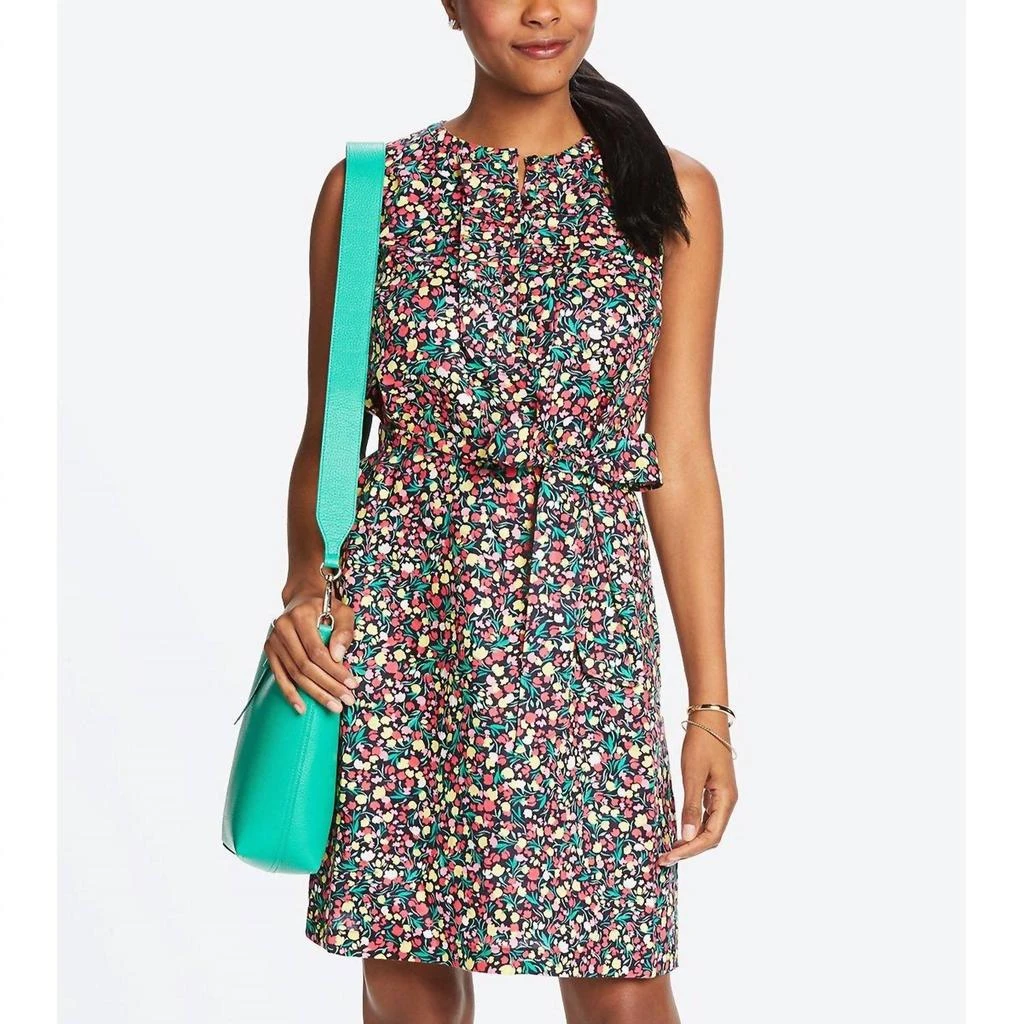 Draper James Draper James - Floral Belted Ruffle Shift Dress 1