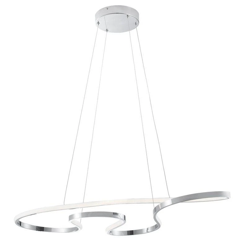 Finesse Decor Shanghai LED Adjustable Chandelier Chrome 1
