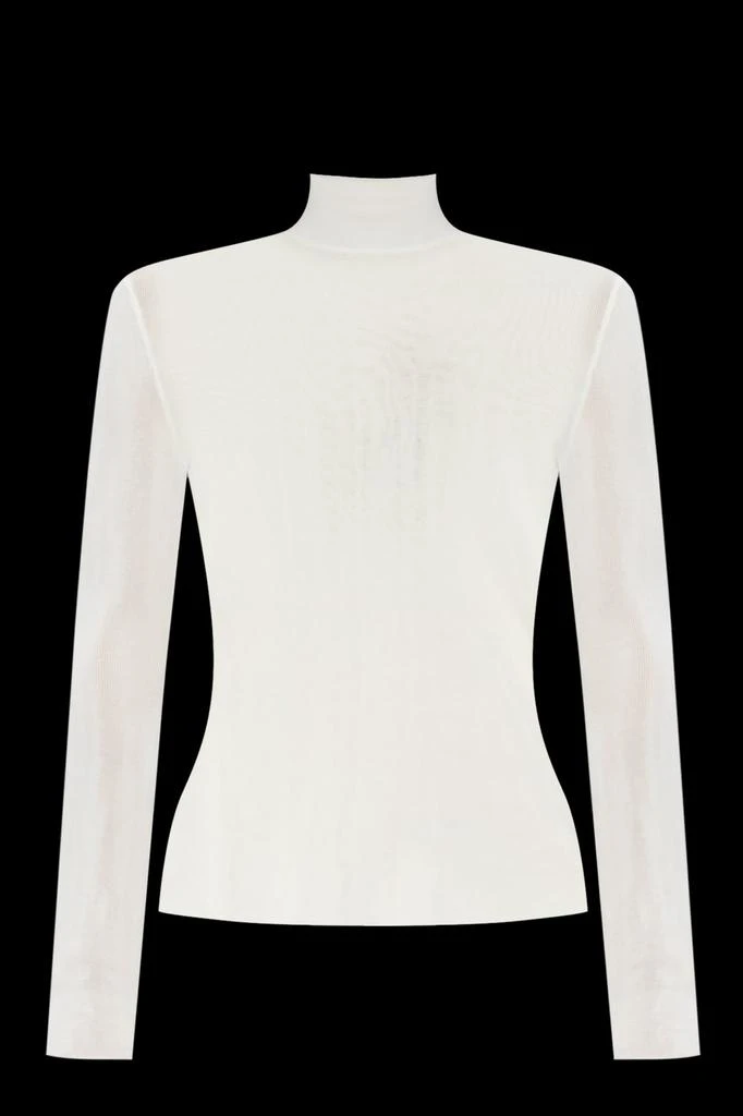 Self Portrait Self Portrait Turtleneck Semi-Sheer Top 1