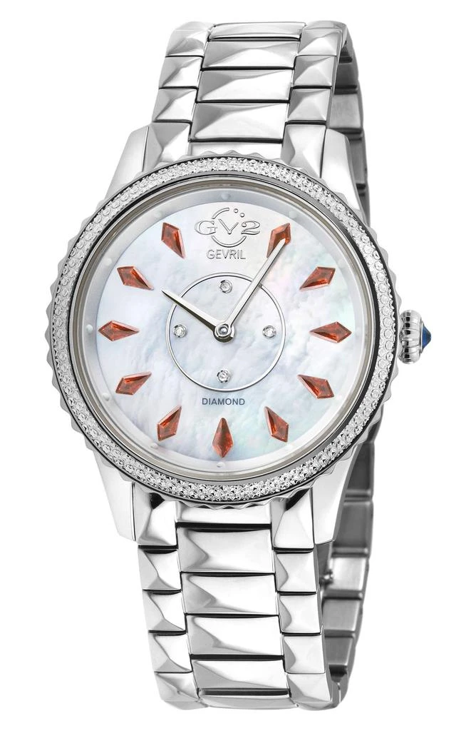 GV2 Siena Swiss Quartz Diamond Embellished Bracelet Watch - 0.02ct, 38mm 1