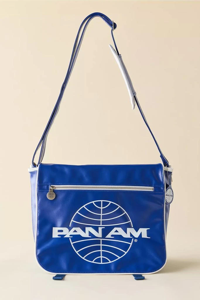 Urban Outfitters Pan Am Logo Faux Leather Travel Messenger Bag 2