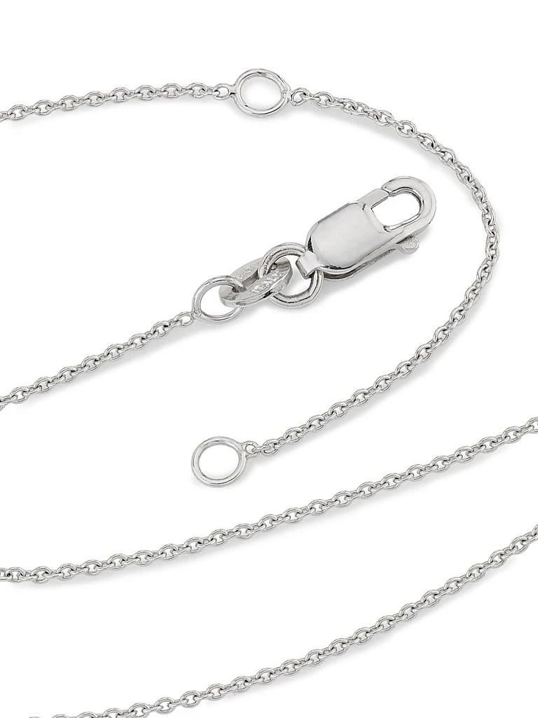 Roberto Coin Tiny Treasures Lock 18K White Gold, Ruby 
0.45 TCW Diamond Necklace 3