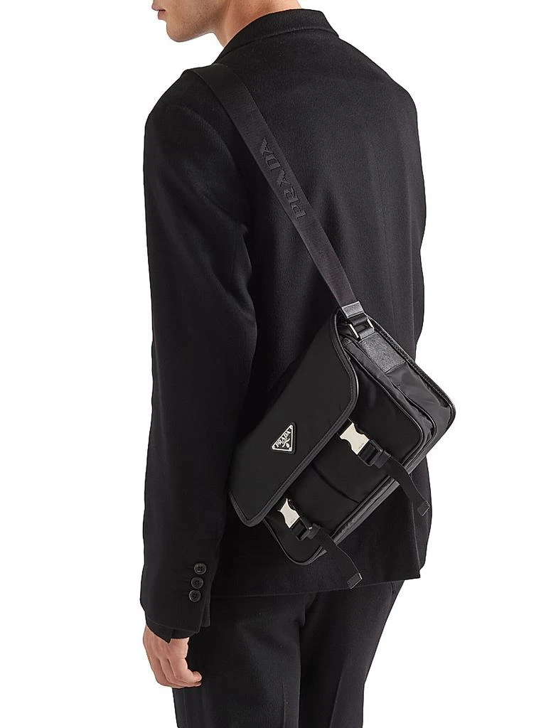 Prada Re-Nylon and Saffiano Leather Shoulder Bag 7